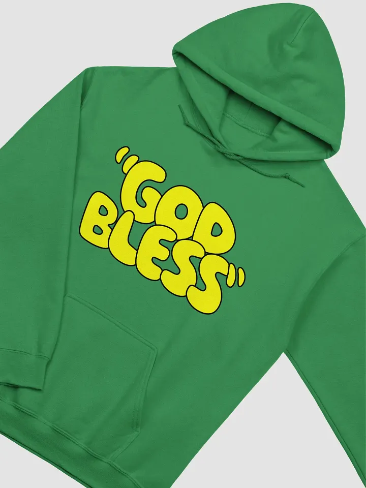 God Bless Hoodie - Green/Yellow product image (2)