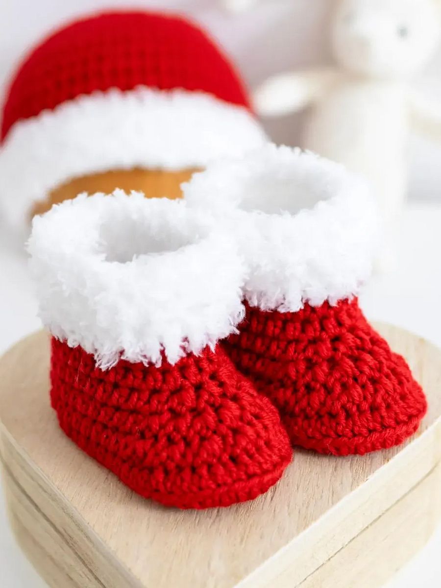 Crochet Pattern: Warm Baby Booties product image (5)