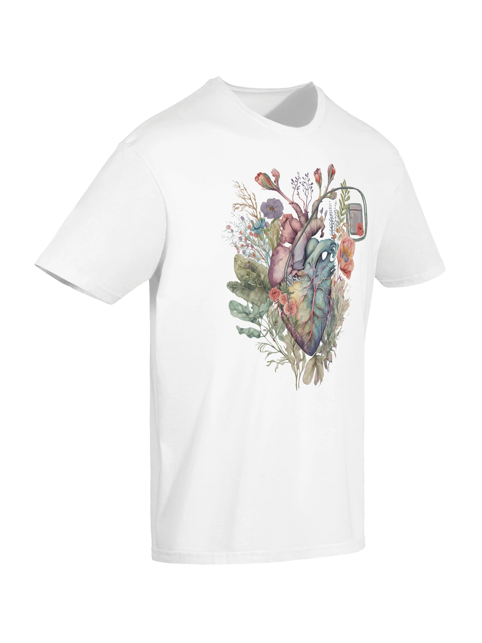 Botanical Anatomy Heart with a Pacemaker – Watercolor Illustration product image (7)