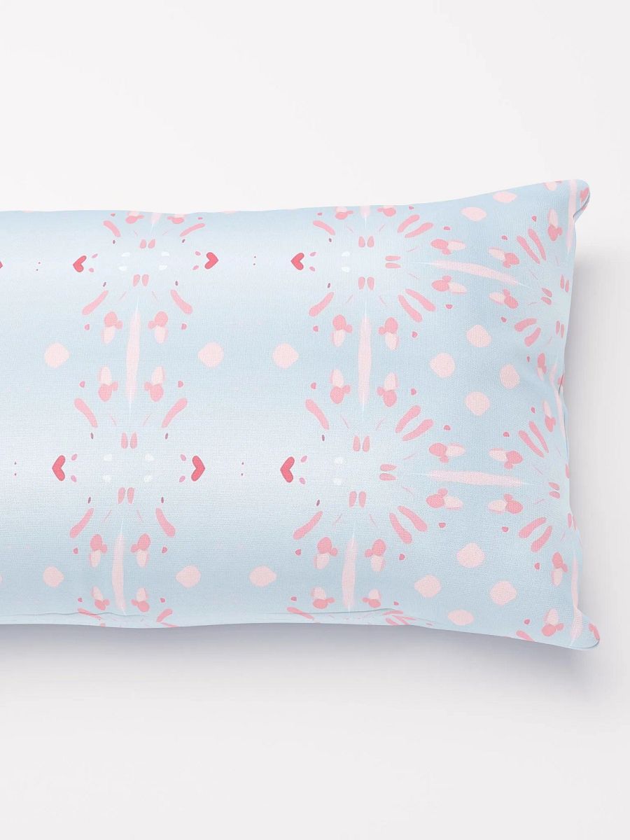 Pink Splashes & Red Hearts Pillow product image (2)