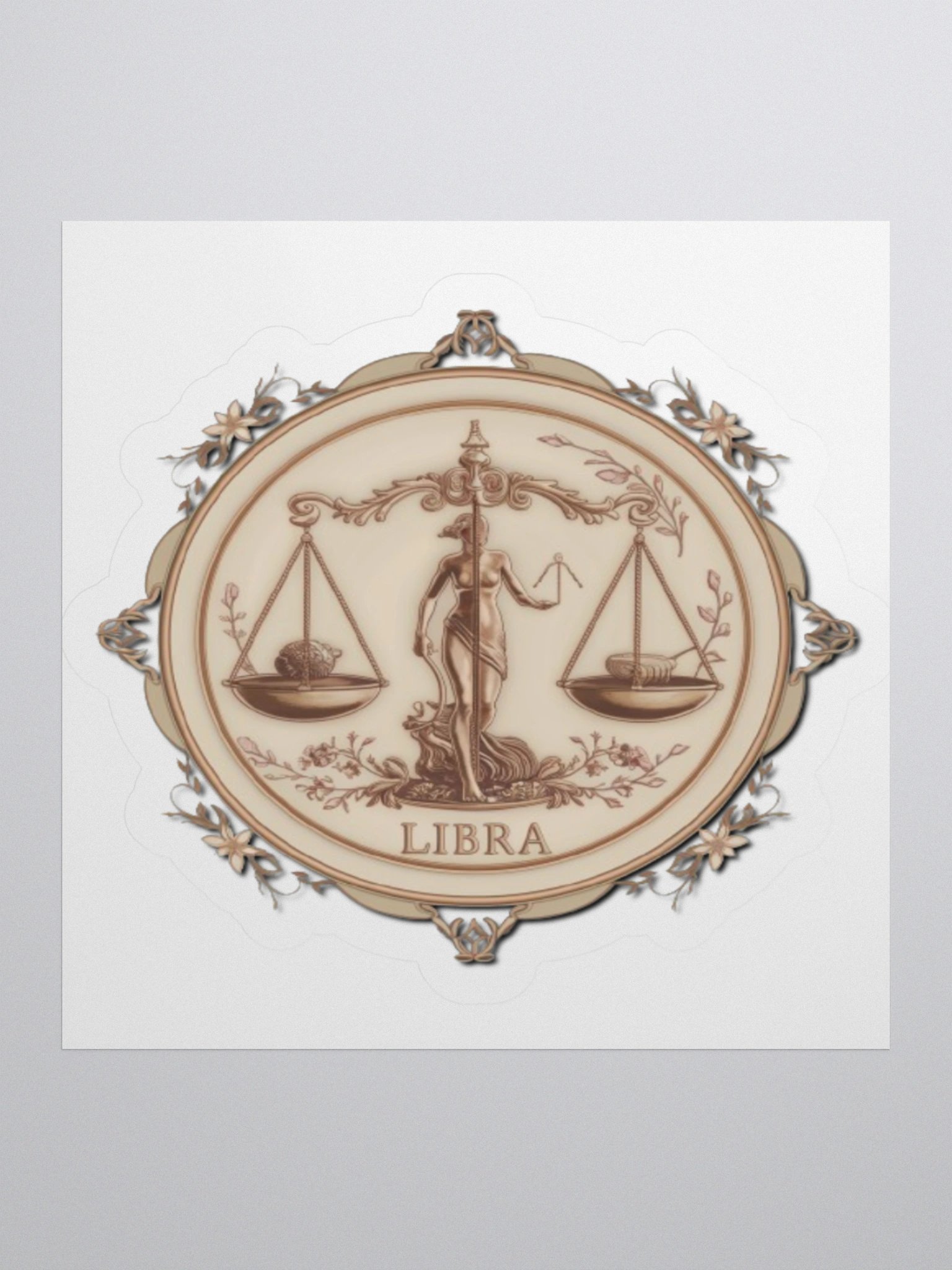 Libra Vintage Kiss-Cut Sticker product image (3)