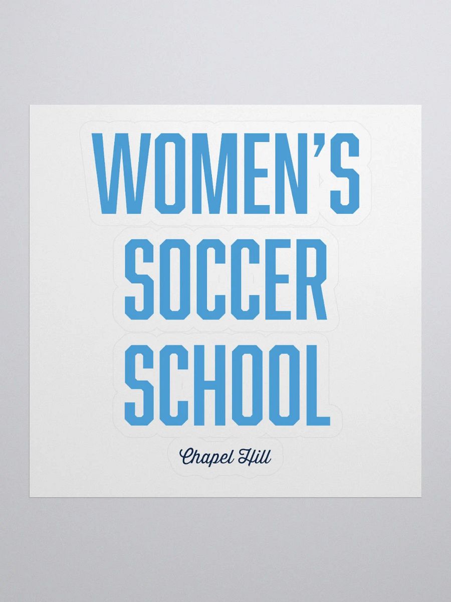 Women's Soccer School Sticker product image (4)