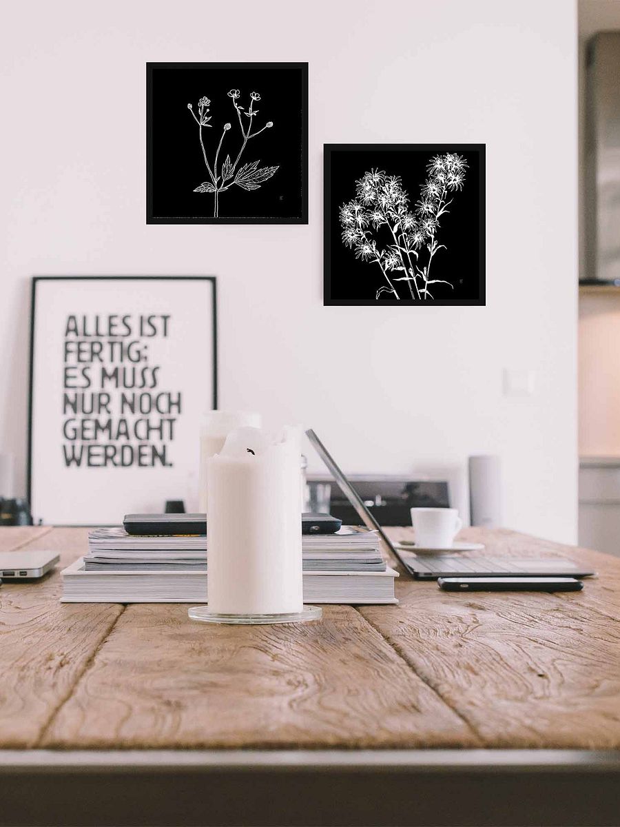 Botanical Reverie Canvas Prints - Wild Flowers Dark product image (4)