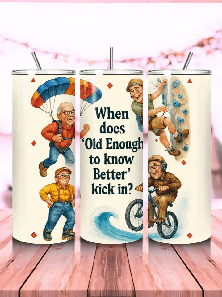 Funny Grandpa 20oz Skinny Tumbler Wrap PNG – Sublimation Design with Witty Quote & Fun Illustrations – Perfect Gift for Grandfathers – 300 DPI Instant Digital Download product image (1)