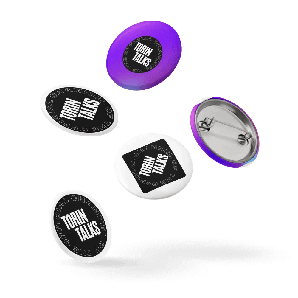 Torin Talks Logo Pin Buttons Set product image (14)