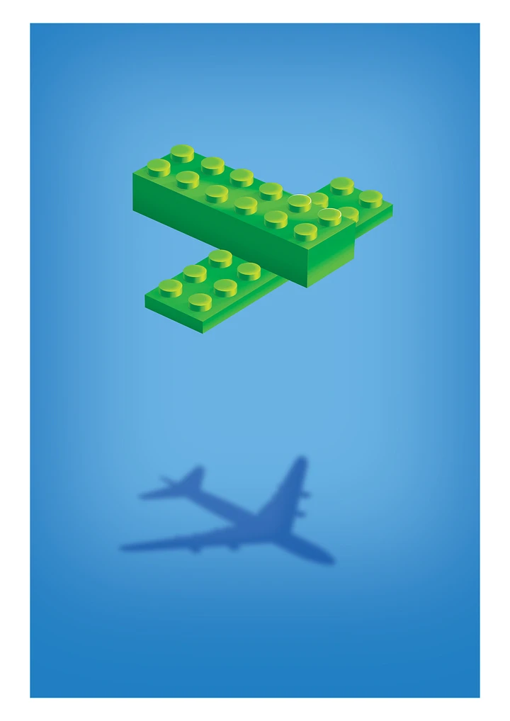 Plane (Green) | Poster product image (1)