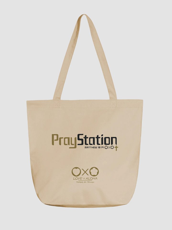 LXA PrayStation Eco Tote Bag - Oyster | Love X Aloha - Faith Collection | Premium Christian Merch product image (1)