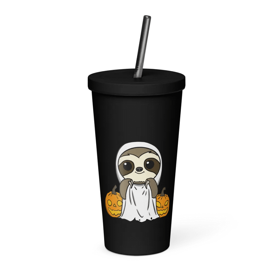 Insulated Tumbler with a Straw - Ghost product image (1)