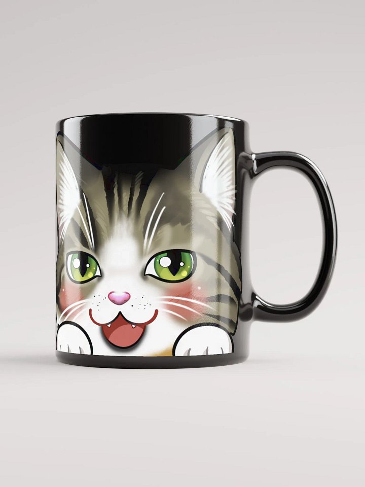 Cat Mug (Black Glossy) product image (1)