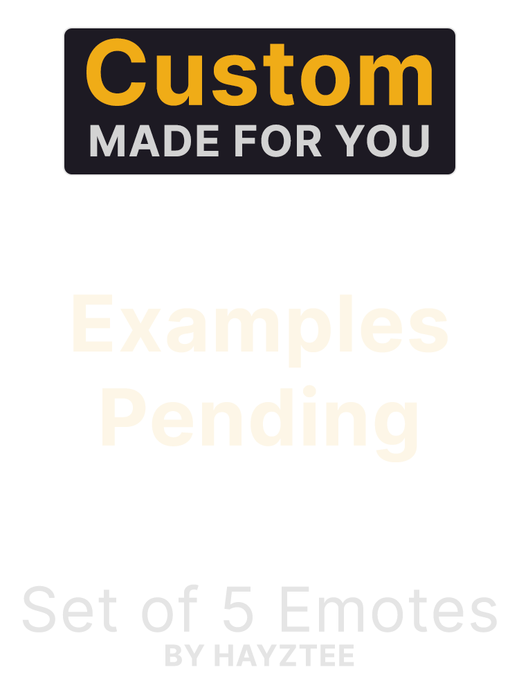 (Set of 5) Custom Handdrawn Emote by HayzTee product image (1)