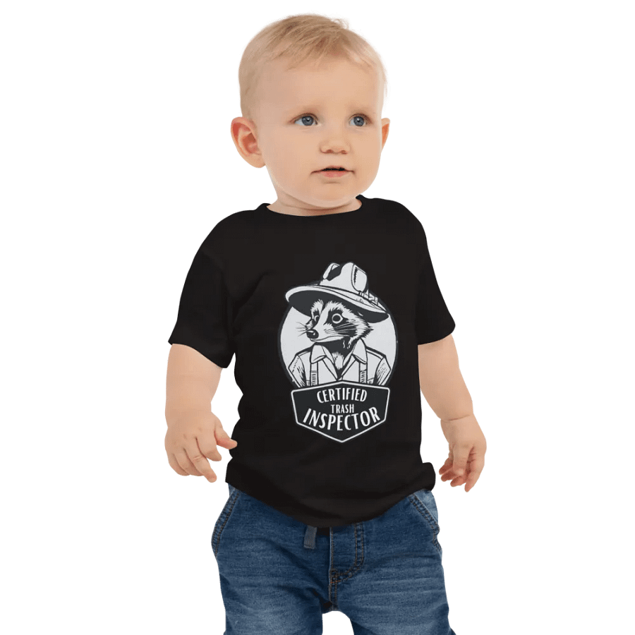 Certified Trash Inspector Baby Tee product image (1)