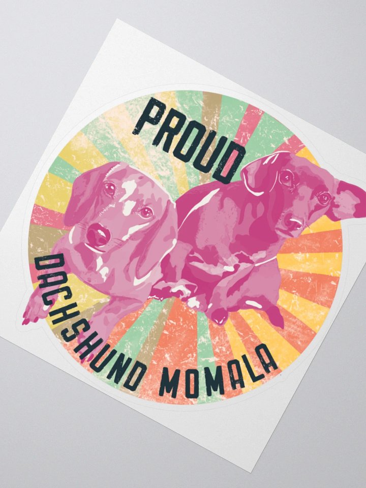 Proud Dachshund Momala Sticker product image (2)