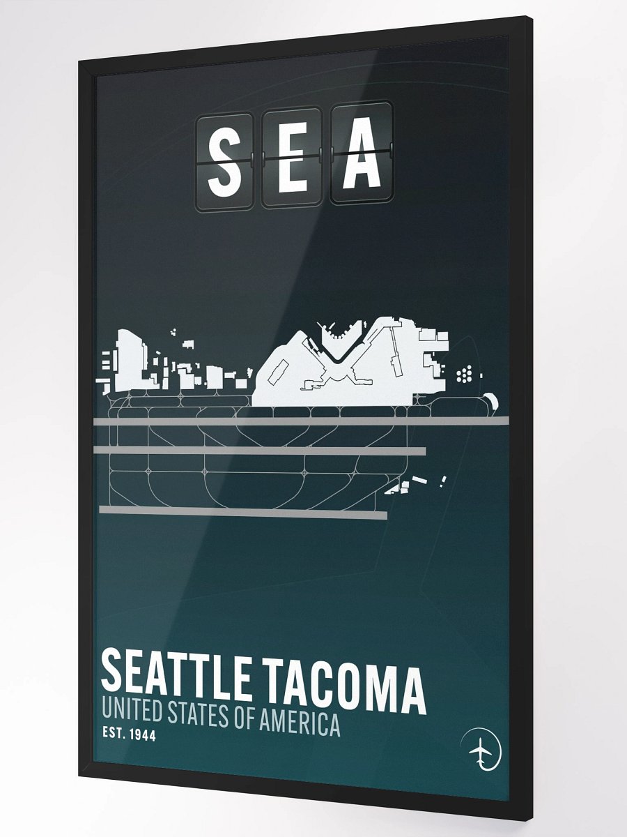Seattle SEA Poster (Framed) product image (3)