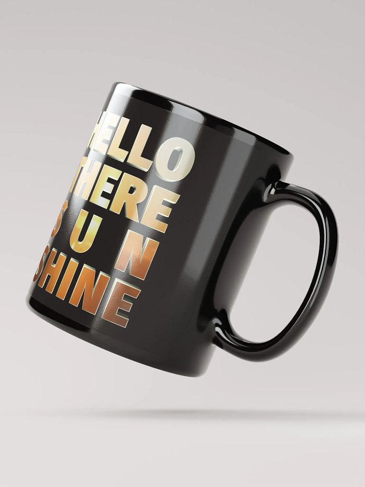 Hello There Sunshine | Black Glossy Mug product image (4)