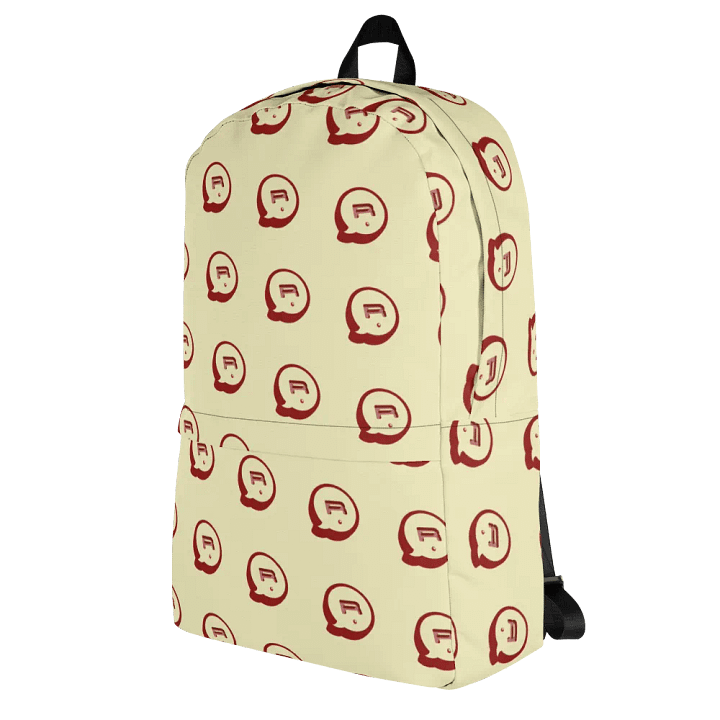 Run Button Logo All Over Print Backpack - Red product image (1)