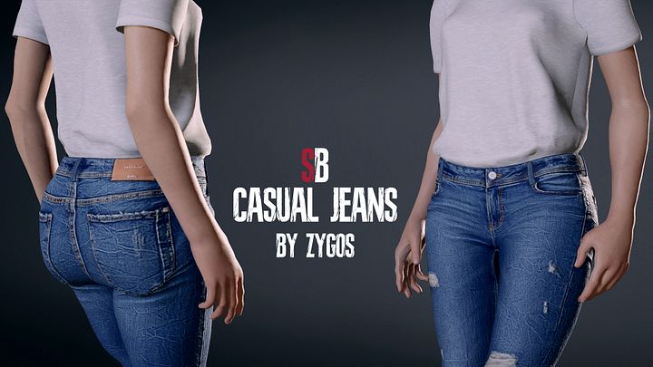 Resident Evil 2 Remake: SB Casual Jeans Mod product image (1)