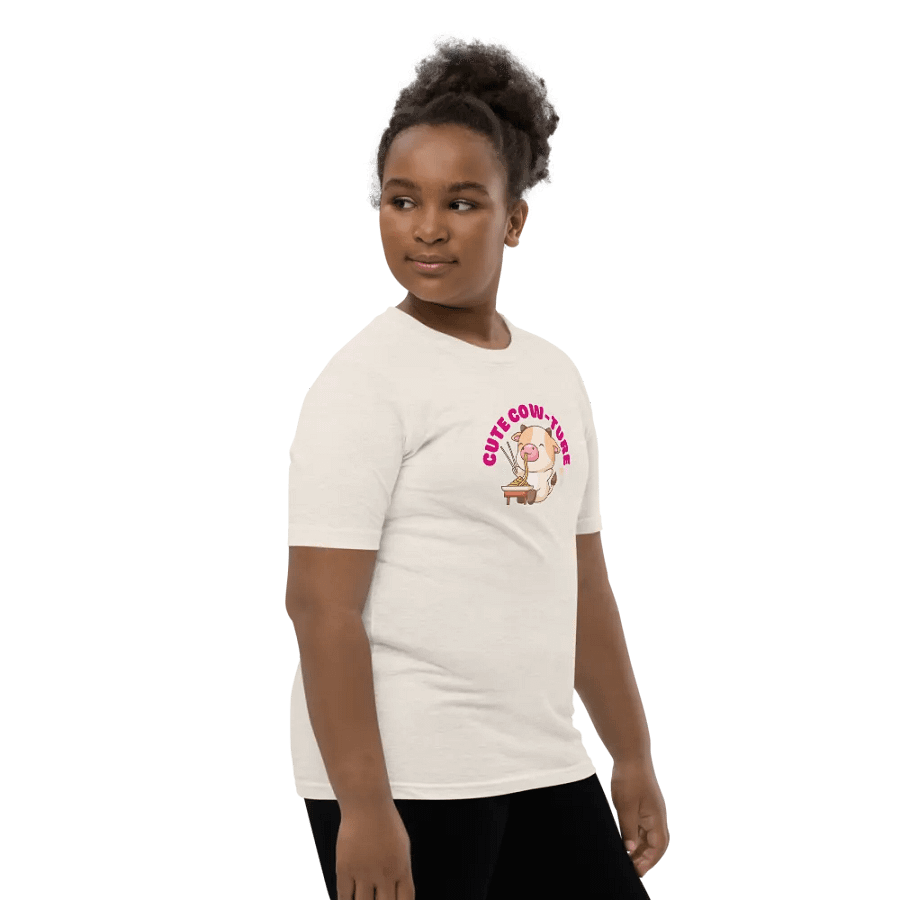 Cute Cow Noodle Time Kids T-Shirt product image (20)