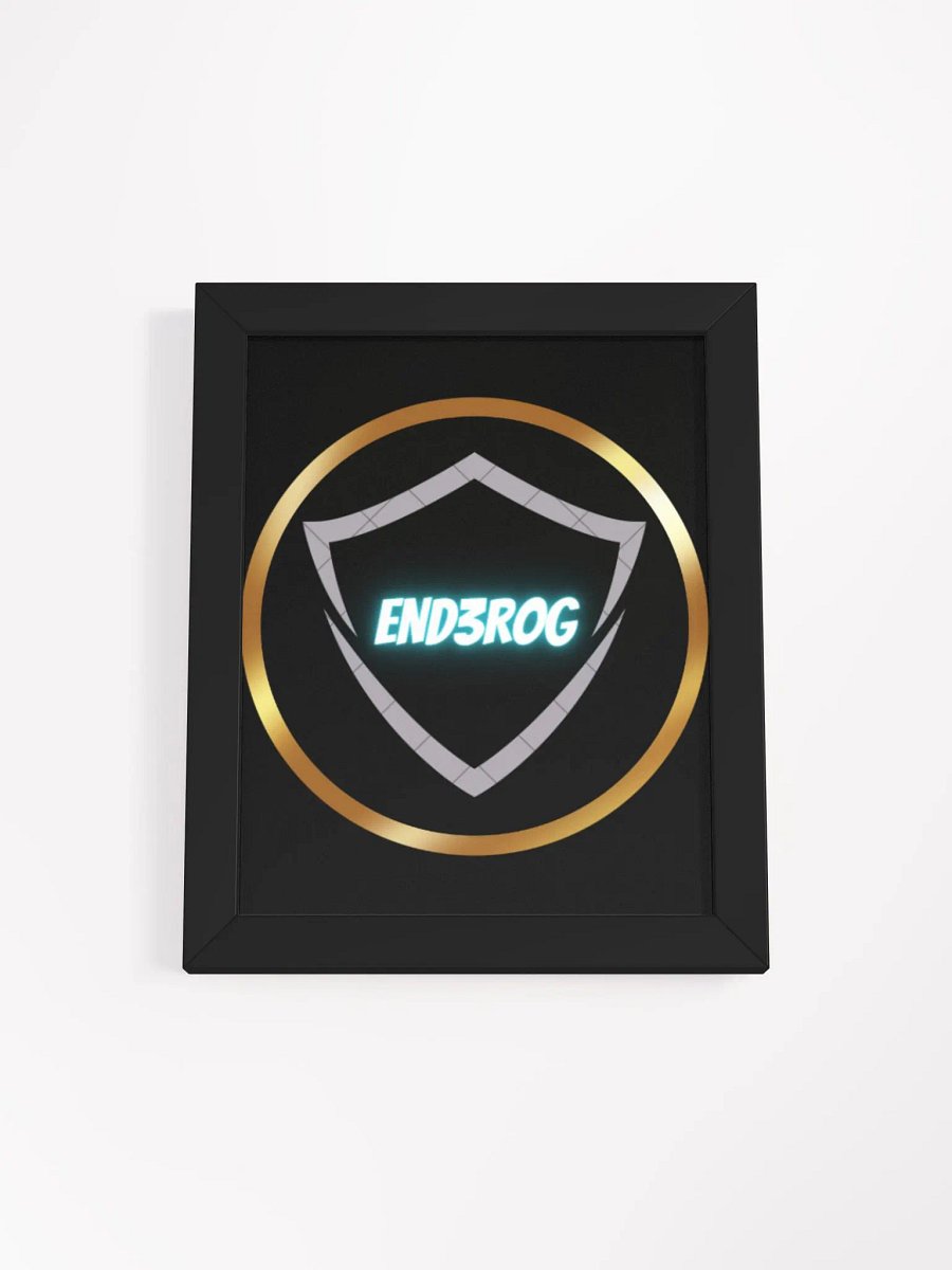 Neon Shield Emblem Framed Poster product image (8)