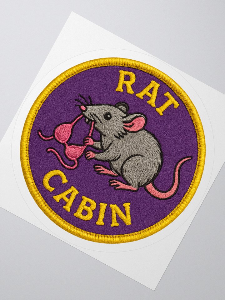 RAT CABIN BADGE STICKER product image (4)
