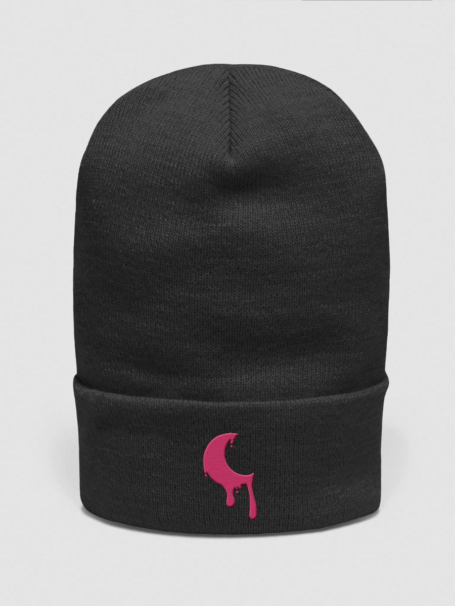 Pink drippy moon beanie product image (1)