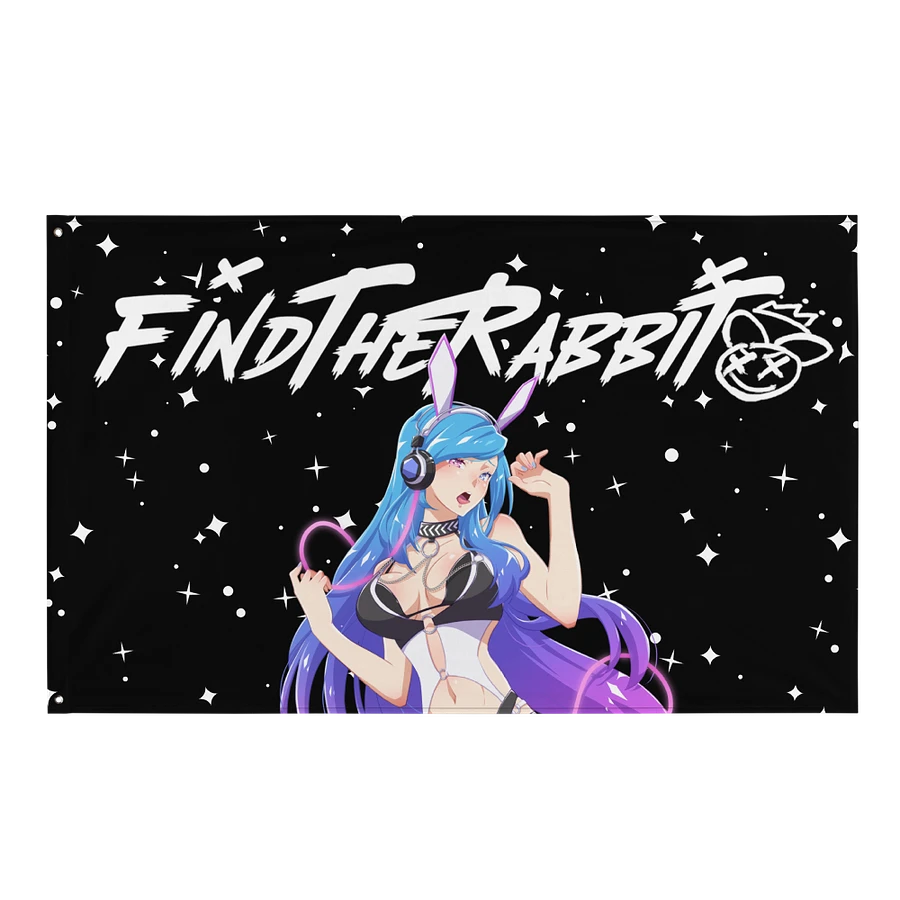 FIND THE RABBIT STARRY DREAMER FLAG WITH ANIME SELF PORTRAIT product image (3)