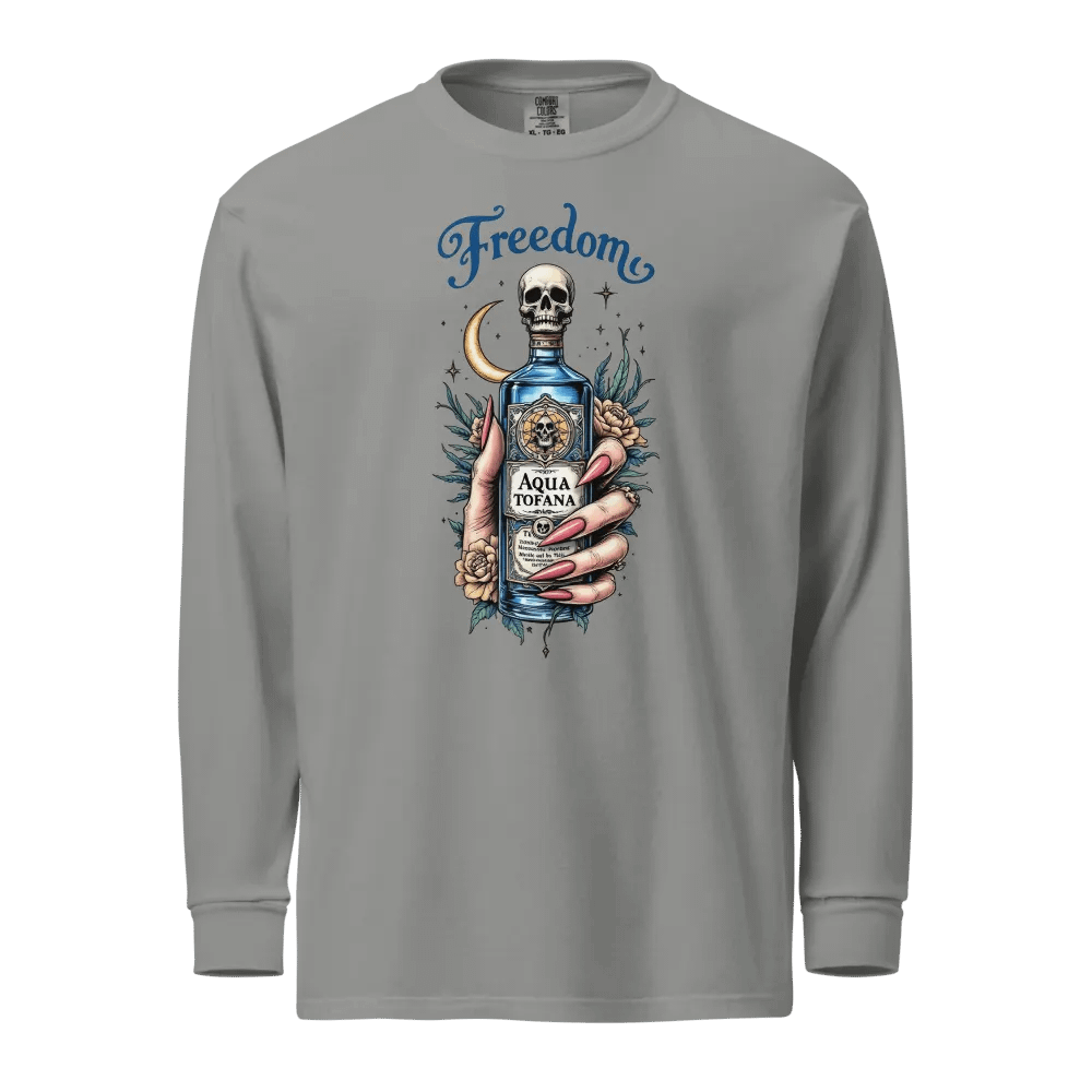Freedom Tattoo Style Aqua Tofana Long Sleeve Comfort Colors Tee product image (7)