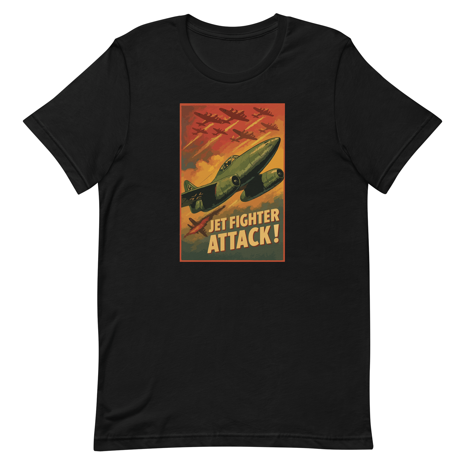 Jet Fighter Attack – Vintage Warplane Tee product image (7)