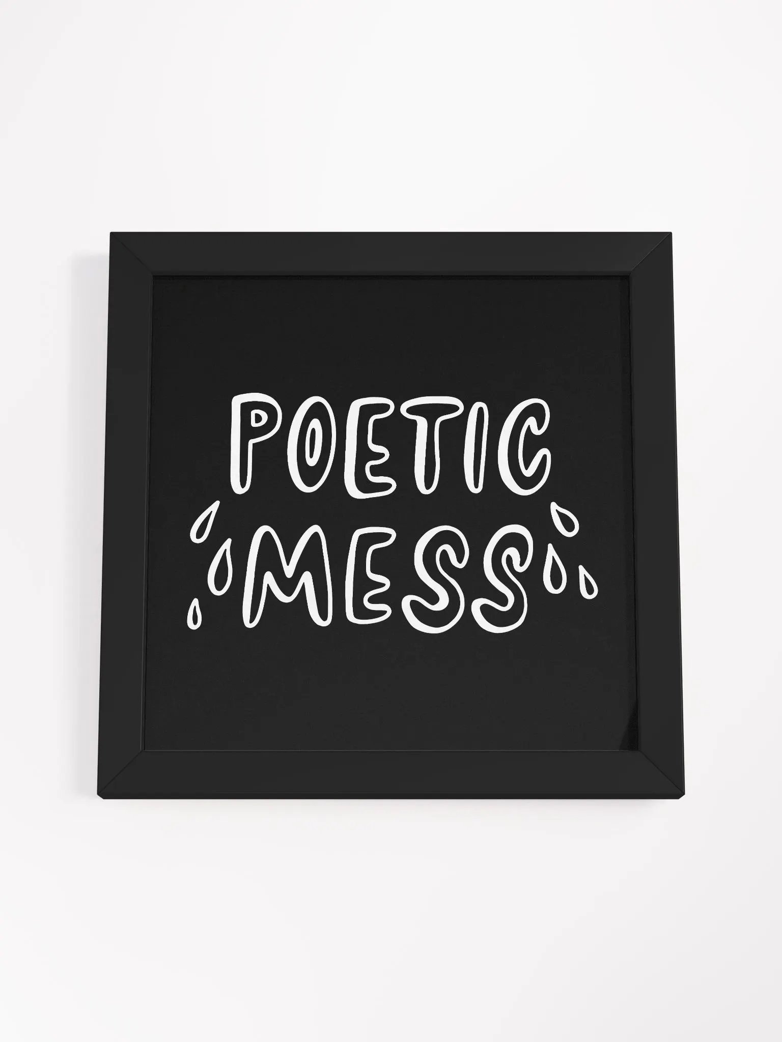 Poetic Mess Framed Art Print product image (58)