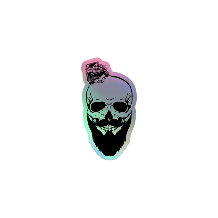Bearded Jeeper Logo Holographic Sticker product image (1)