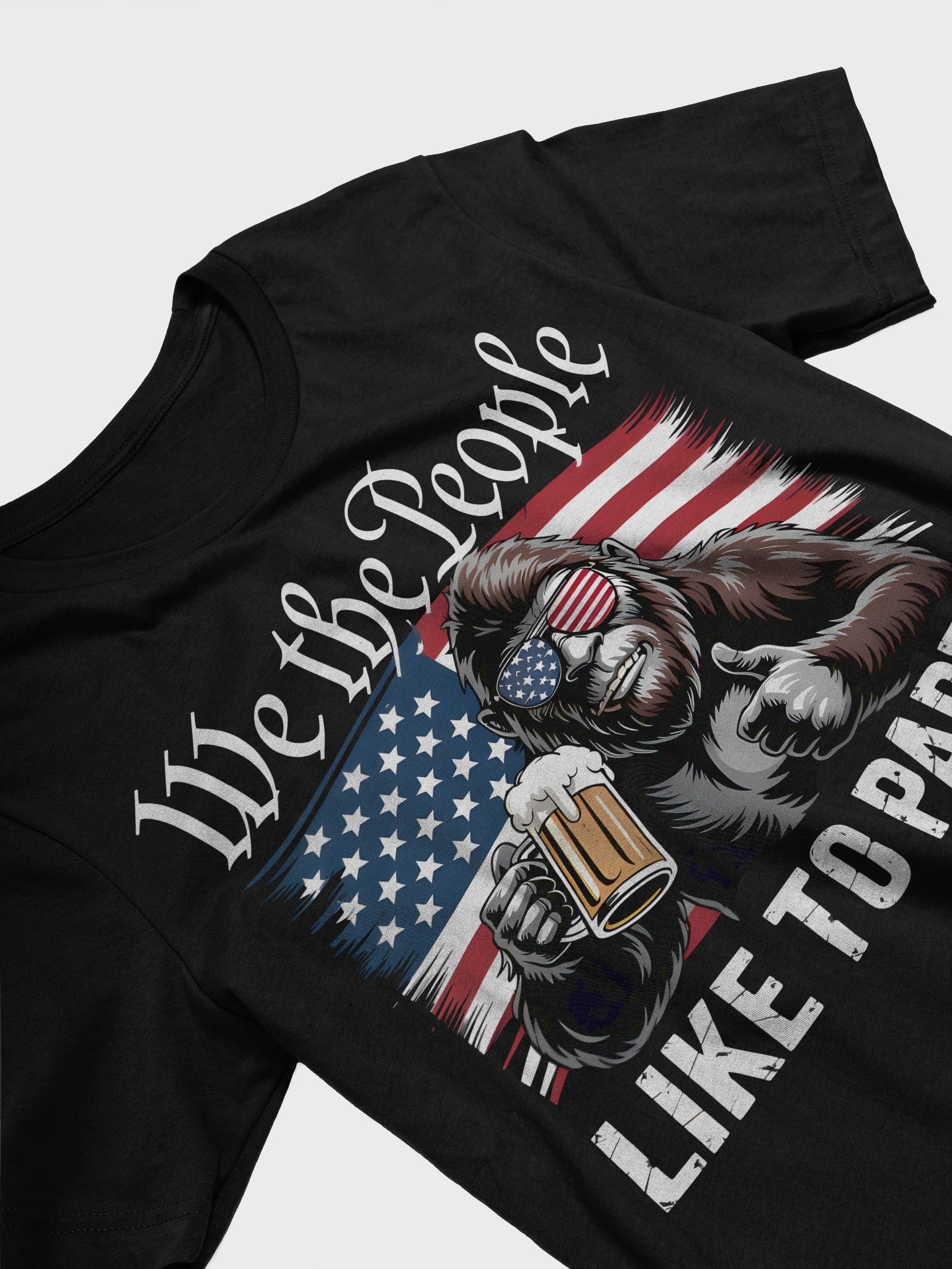 Patriotic Party Bigfoot T-Shirt product image (9)