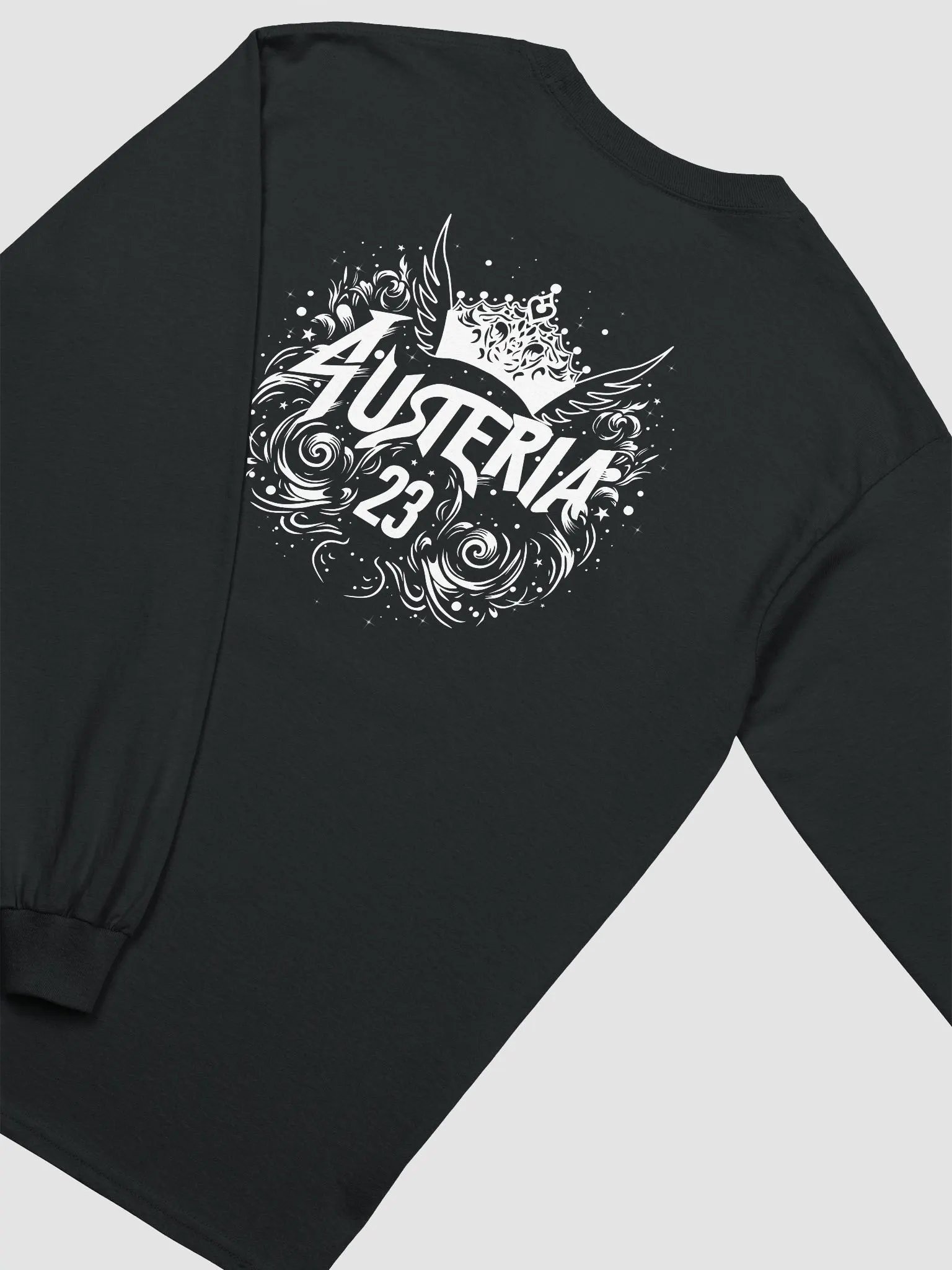 Crown and Wings Printed on Back | Long Sleeve Heavyweight Tee product image (4)