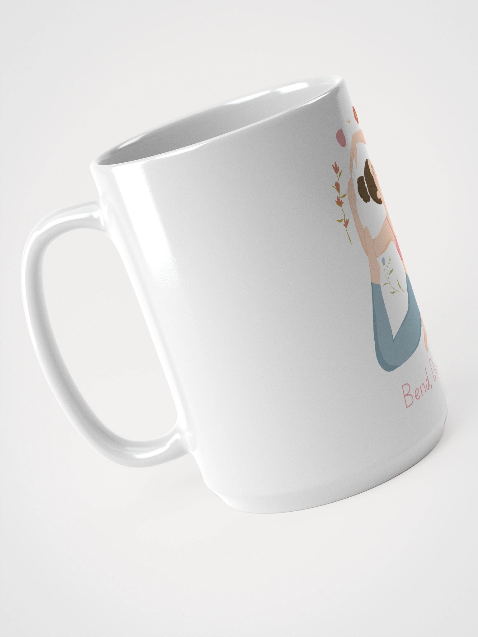 Yoga Inspirational Mug - Bend, Don't Break Design product image (3)