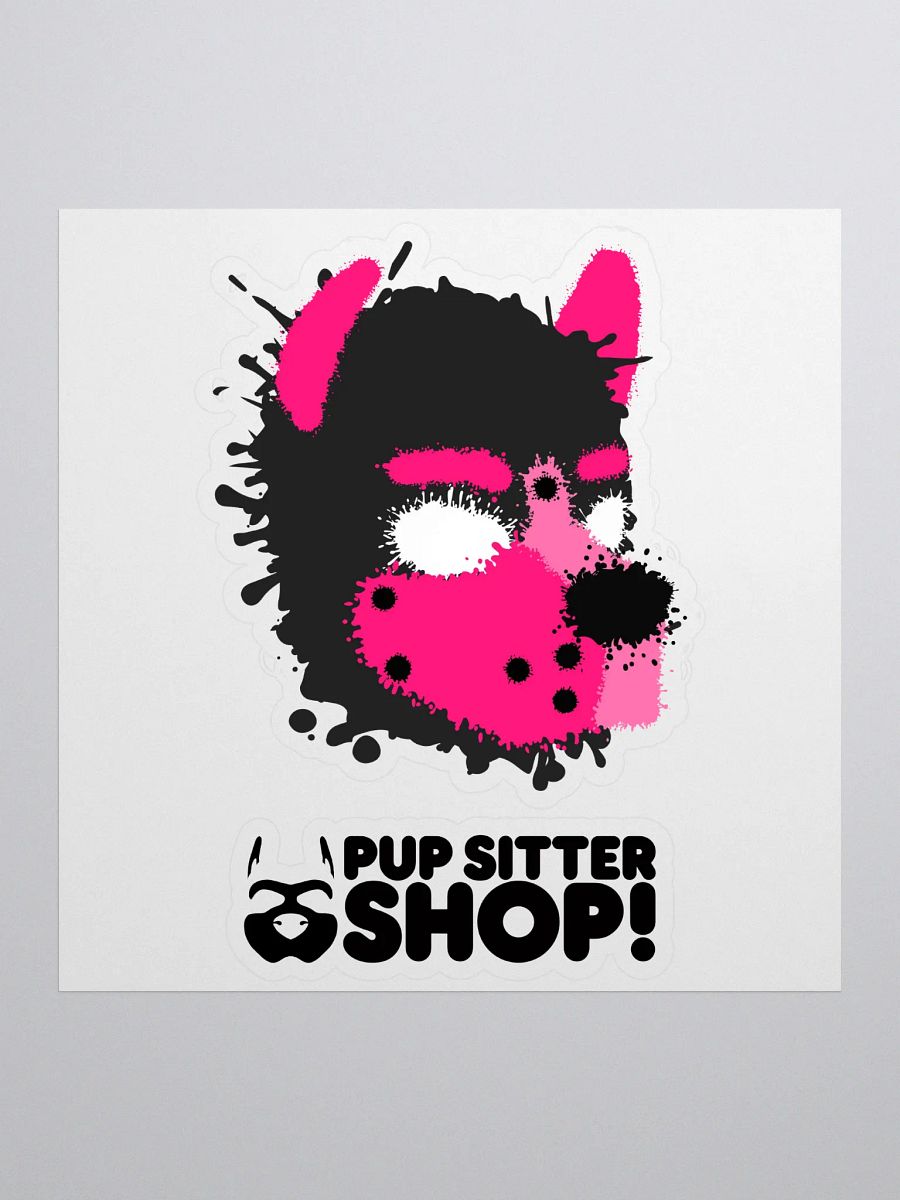 Pup Splatter Sticker - Pink product image (1)