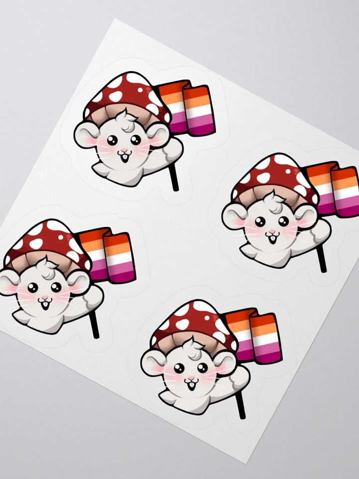 Lesbian/WLW Pride Flag Stickers product image (2)