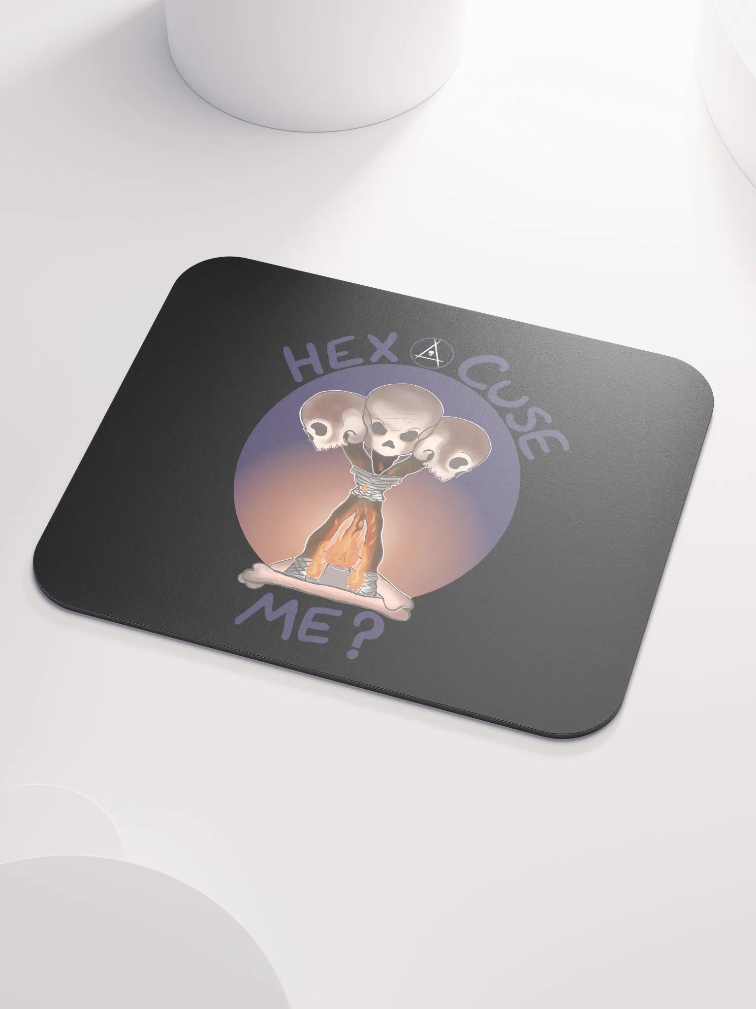 Glowing Skull Mouse Pad product image (3)