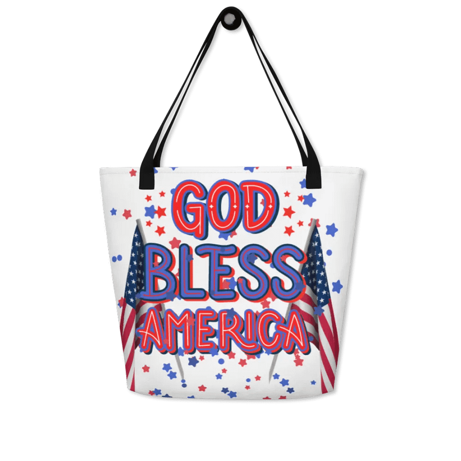Patriotic Symmetry All-Over Tote Bag for Moms friends colleagues product image (4)