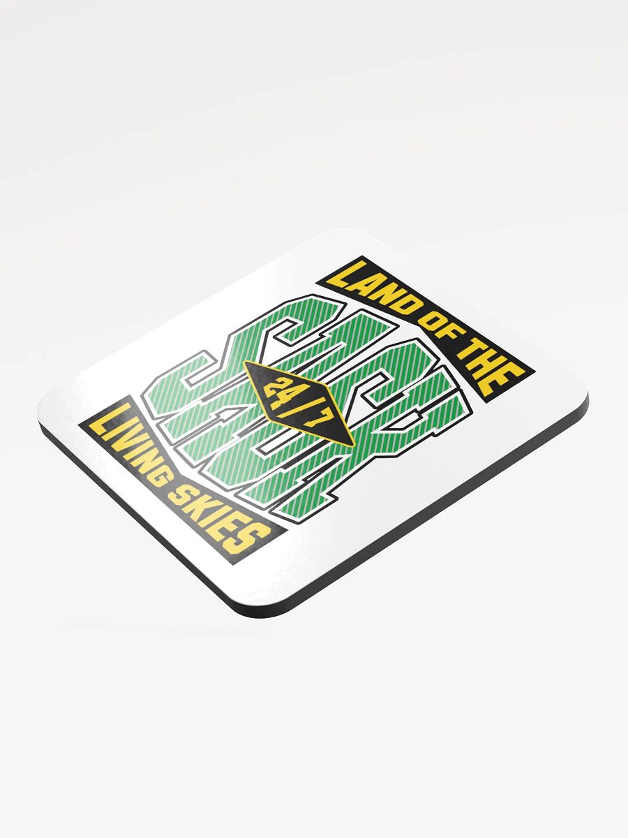 Sask Land Of The Living Skies 24/7 Cork Coaster product image (4)