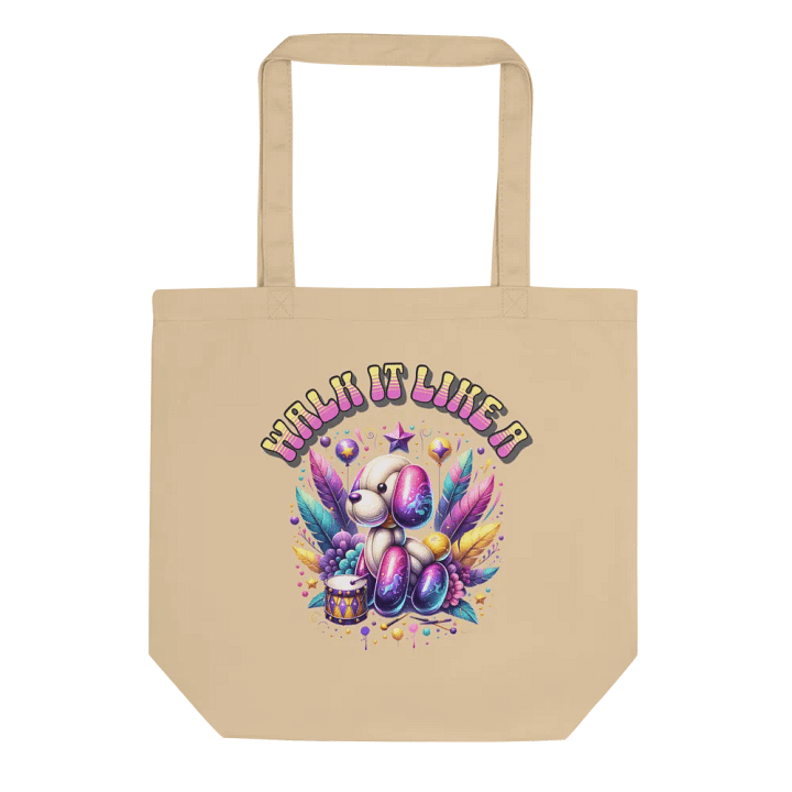 Walk It Like A Dog Neon Balloon Tote Bag product image (1)