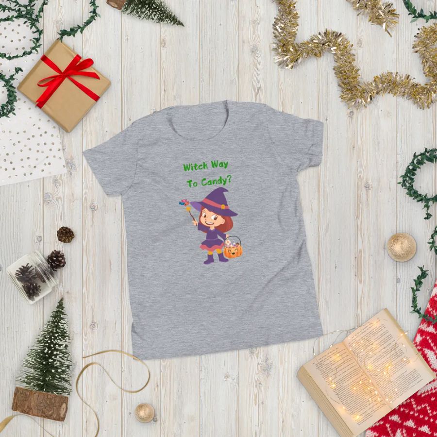 Witch Way To Candy? Youth T-Shirt product image (76)