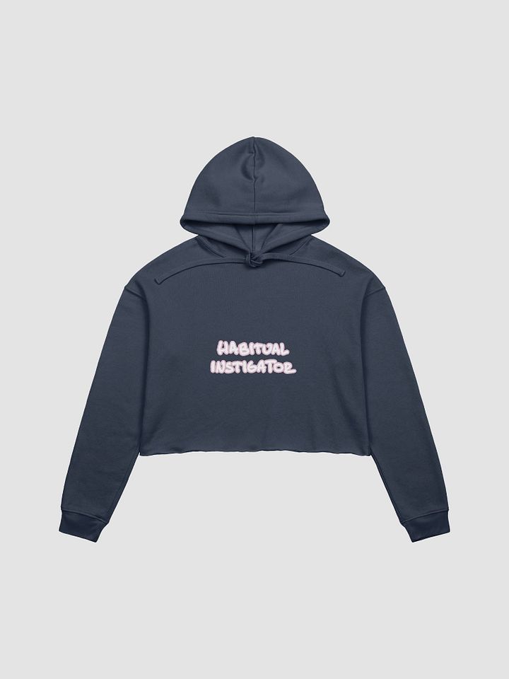 HABITUAL INSTIGATOR (lined design, #E1B9CE) fleece cropped hoodie product image (18)
