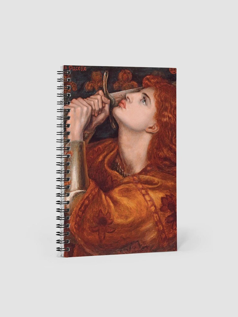 ''Joan of Arc'' by Dante Gabriel Rossetti Spiral Notebook product image (1)