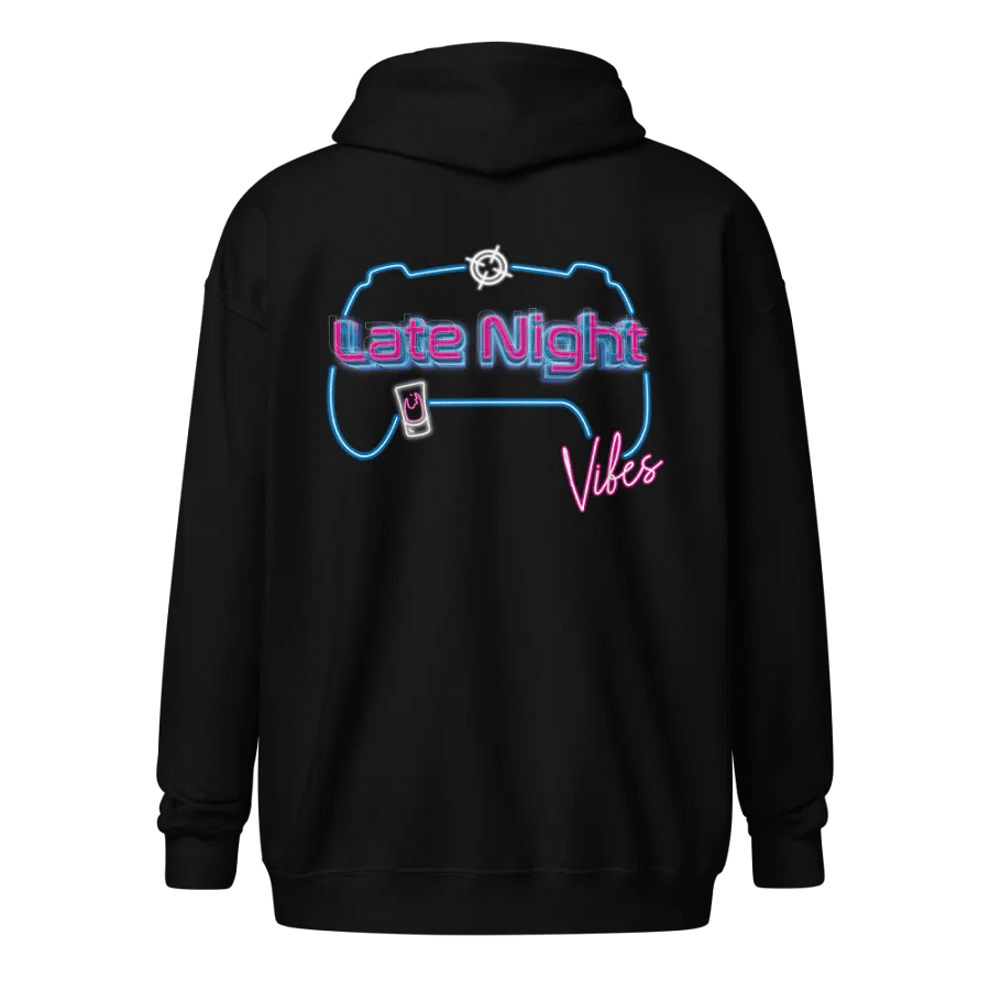Twitch Late Night Vibes - Zip-up Hoodie product image (1)