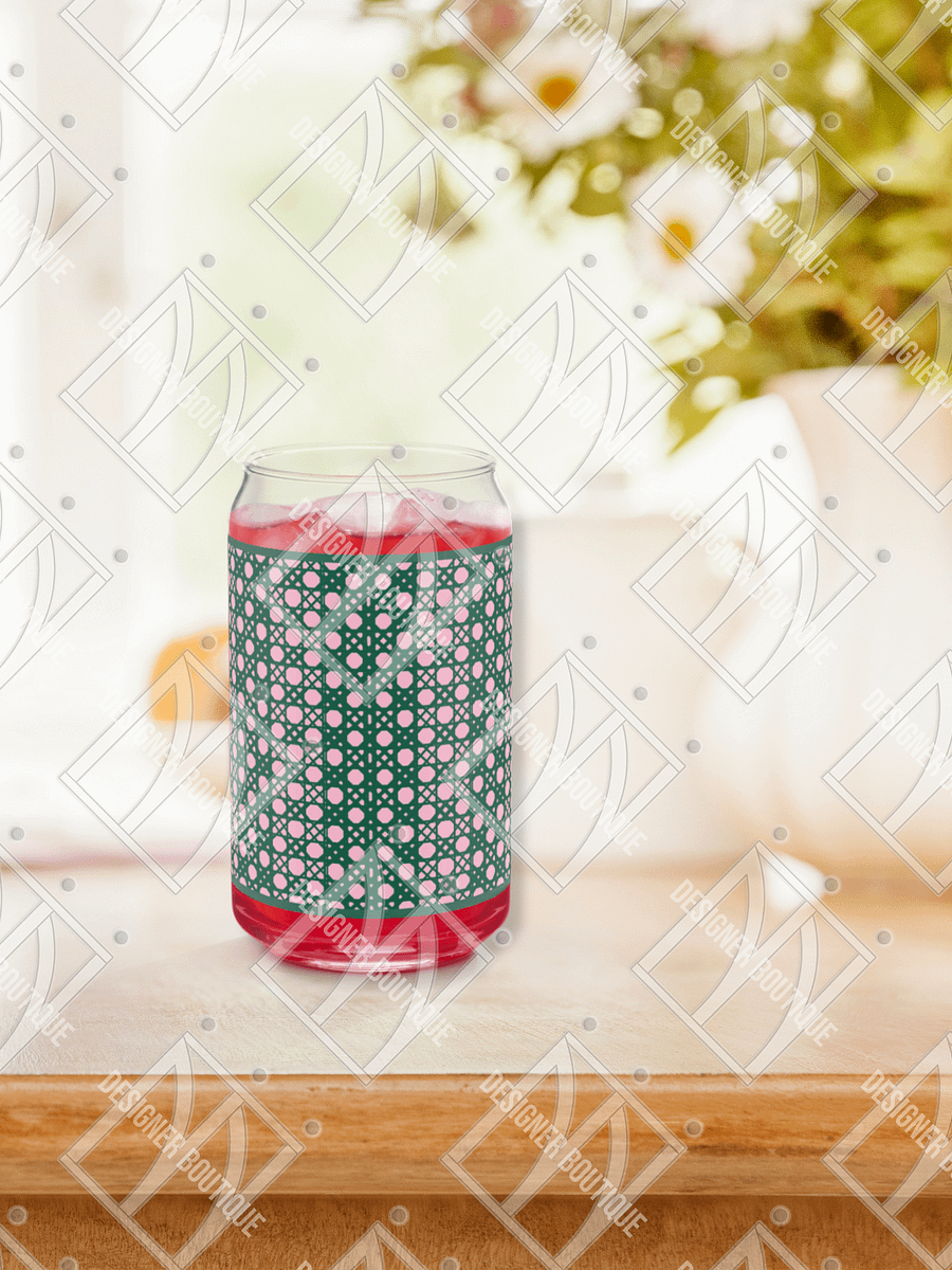 Verdant Garden Monogram A Can-Shaped Glass product image (9)