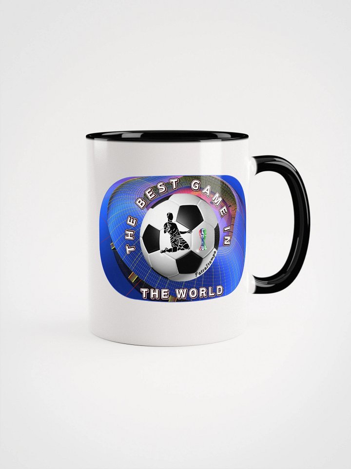 Soccer Ball Silhouette Ceramic Mug product image (3)