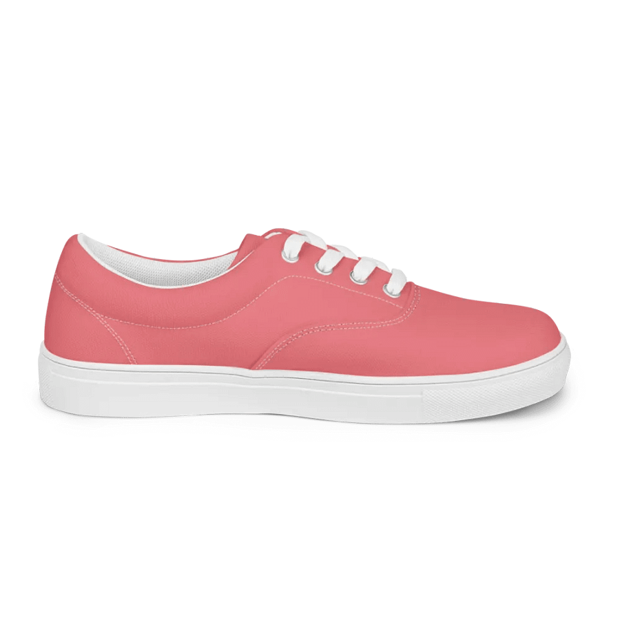 Muse Coquette Lace-Up Canvas Shoes (Cream of roses) product image (5)