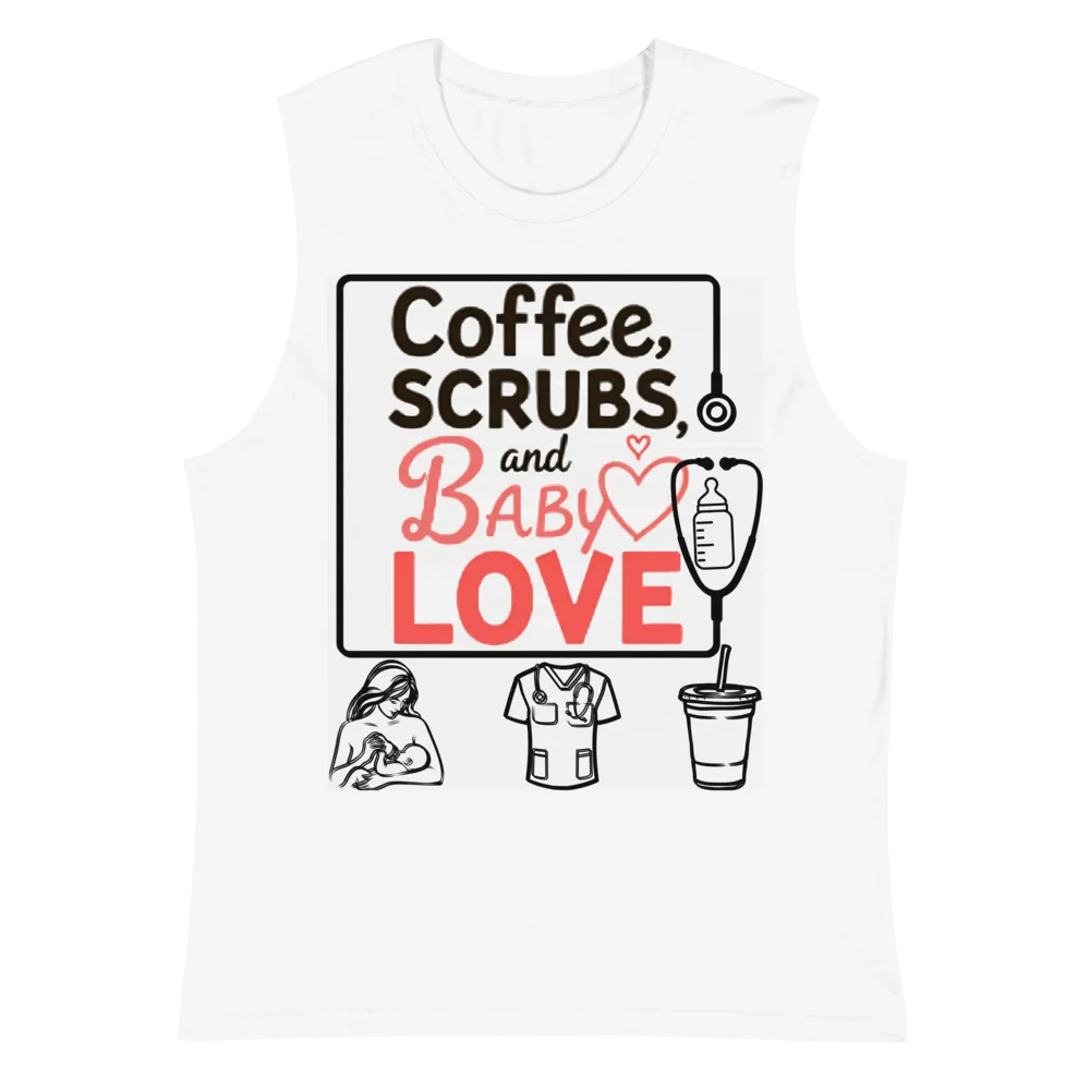 Coffee, Scrubs, and Baby Love Muscle Tank product image (2)