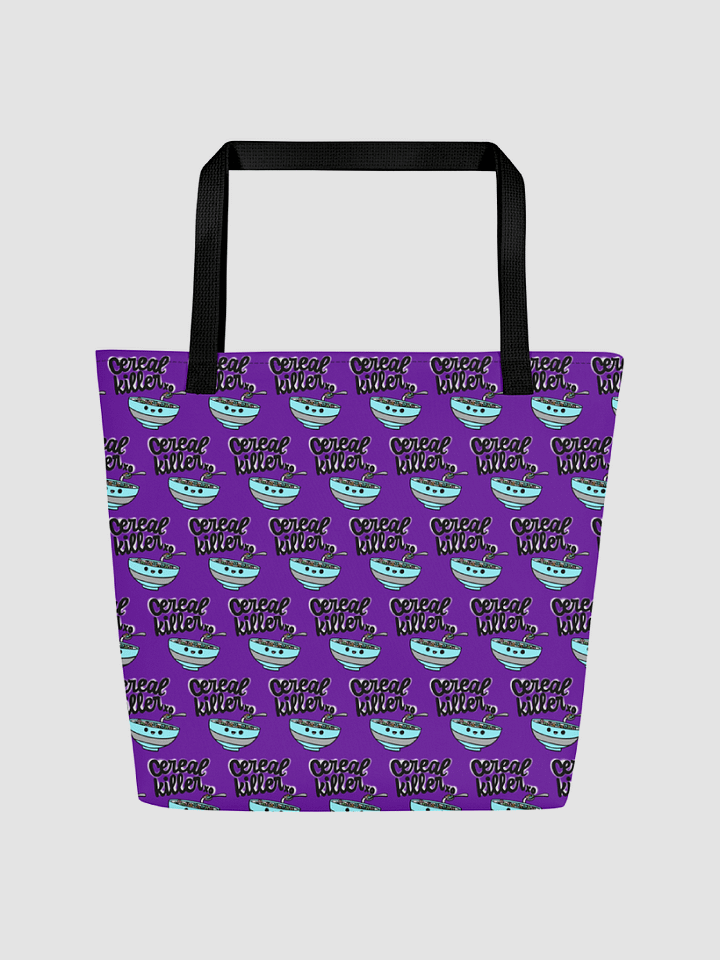[The Cereal Bowl] All-Over Print Large Tote Bag w/ Pocket AOP AOP602 product image (1)