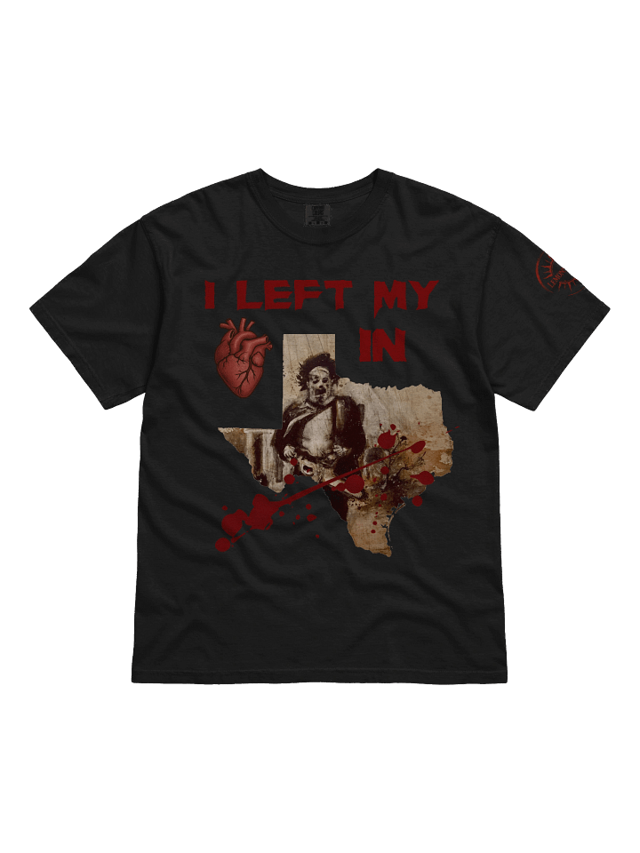 Leatherface - "I Left My (Heart) in (Texas)" Horror T-Shirt product image (1)