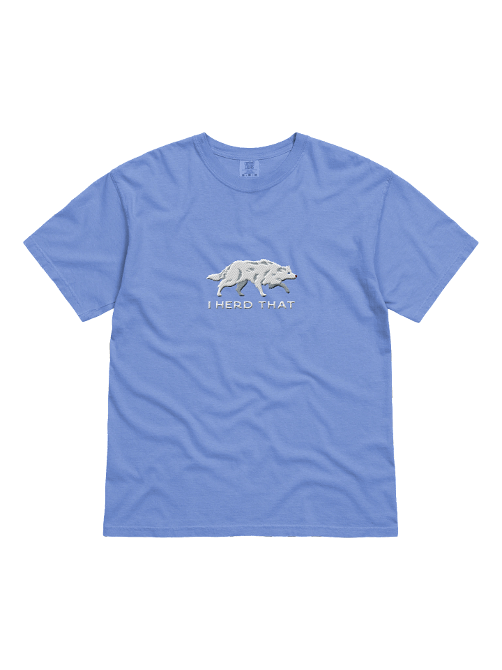 I Herd That T-Shirt(Embroidered) of a Border Collie(Double Merle) product image (31)