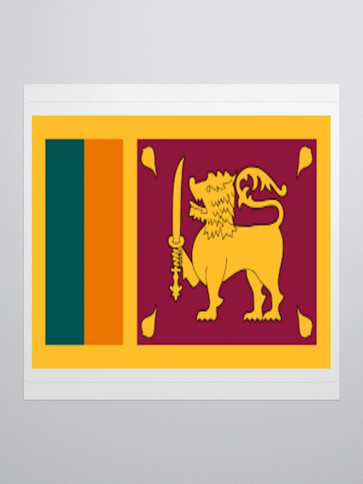 Exclusive Sri Lanka Flag Kiss-Cut Stickers - High-Quality Vinyl, Multiple Sizes product image (1)